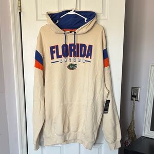 Colosseum Florida Gators Cream Hoodie with Blue and Orange Accents